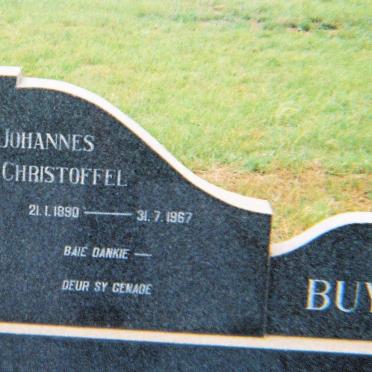 BUYS Johannes Christoffel 1890-1967 &amp; Hester Gemina MULLER born LOTTER 1905-1973