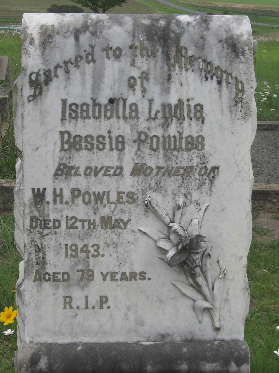 POWLES Isabella Lydia Bessie -1943