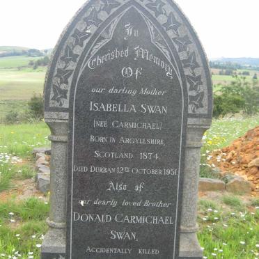 SWAN Isabella nee CARMICHAEL 1874-1951 :: SWAN Donald Carmichael -1958