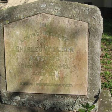 ANDREWS Charles William -1943