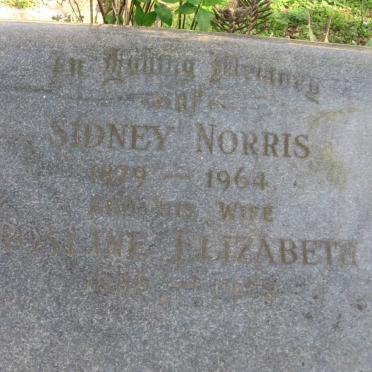 NORRIS Sidney 1879-1964 &amp; Rosline Elizabeth 1886-1953