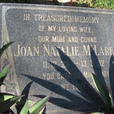 McLAREN Joan Natalie 1923-1992