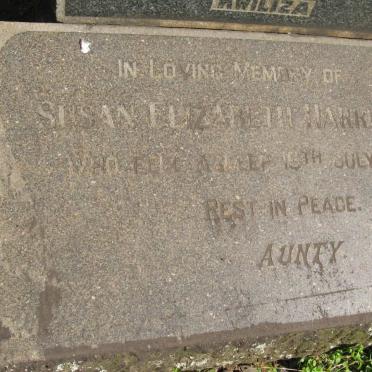 HARRISON Henry William -1938 &amp; Susan Elizabeth -1954