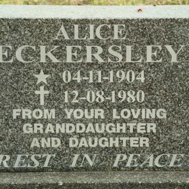 ECKERSLEY Alice 1904-1980