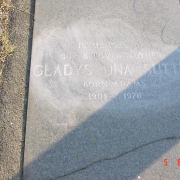 SUTTIE Gladys Una nee ADAMS 1901-1976