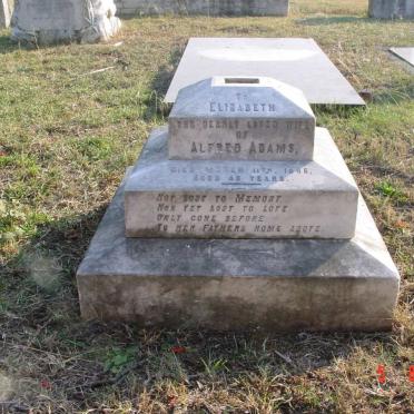 ADAMS Elizabeth -1886