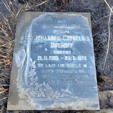 BOSHOFF Johannes Cornelius 1903-1972