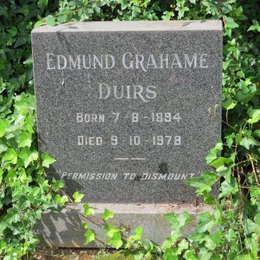 DUIRS Edmund Grahame 1894-1978