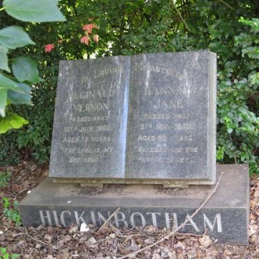 HICKINBOTHAM Reginald Vernon -196? &amp; Hannah Jane -19??