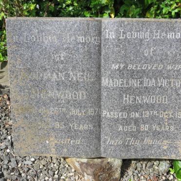 HENWOOD Norman Neil -1971 &amp; Madeline Ida Victoria -1967
