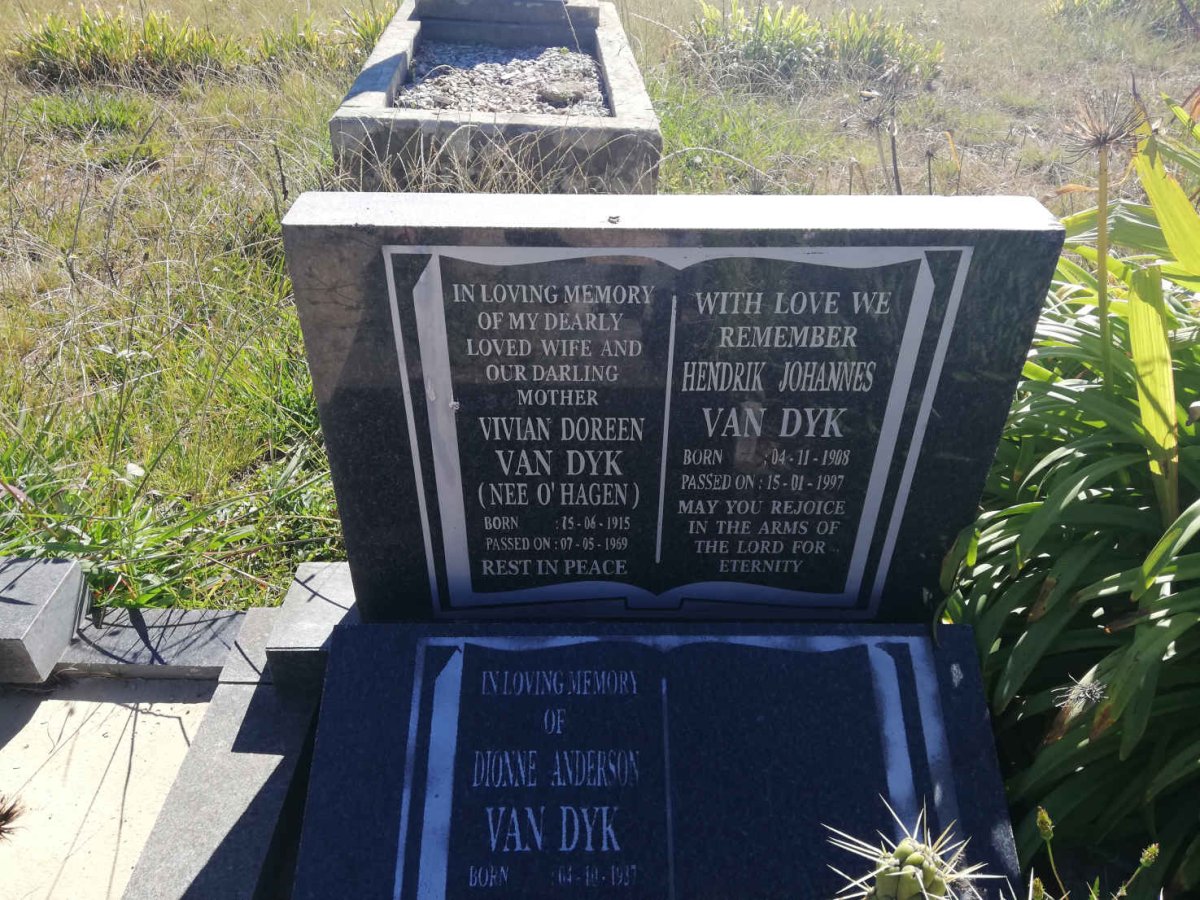 DYK Hendrik Johannes, van 1908-1997 &amp; Vivian Doreen O'HAGEN 1915-1969
