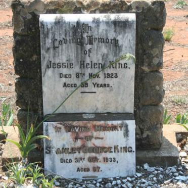 KING Stanley George -1933 &amp; Jessie Helen -1923