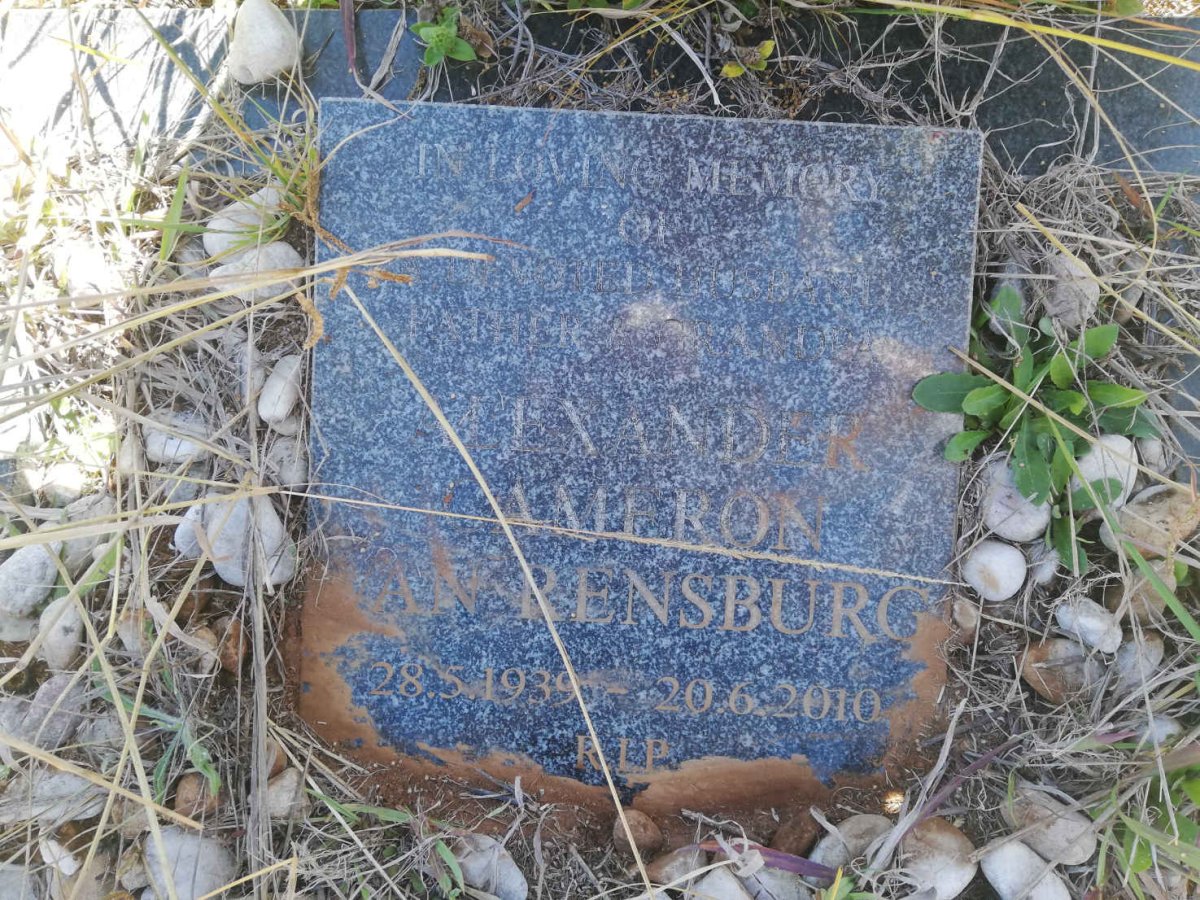 RENSBURG Alexander Cameron, van 1939-2010