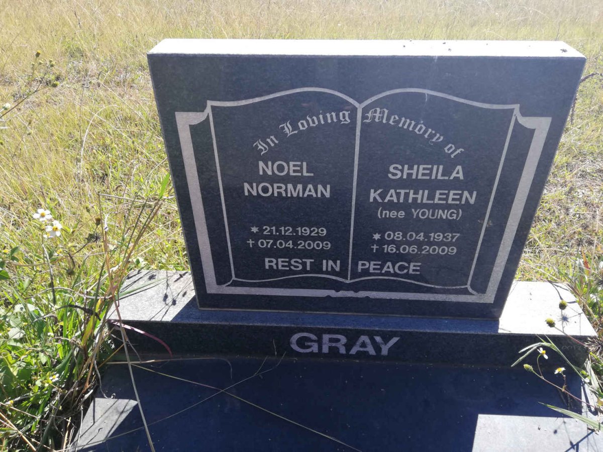 GRAY Noel Norman 1929-2009 &amp; Sheila Kathleen YOUNG 1937-2009