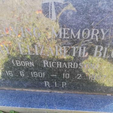 BLORE Mary Elizabeth nee RICHARDSON 1901-1987