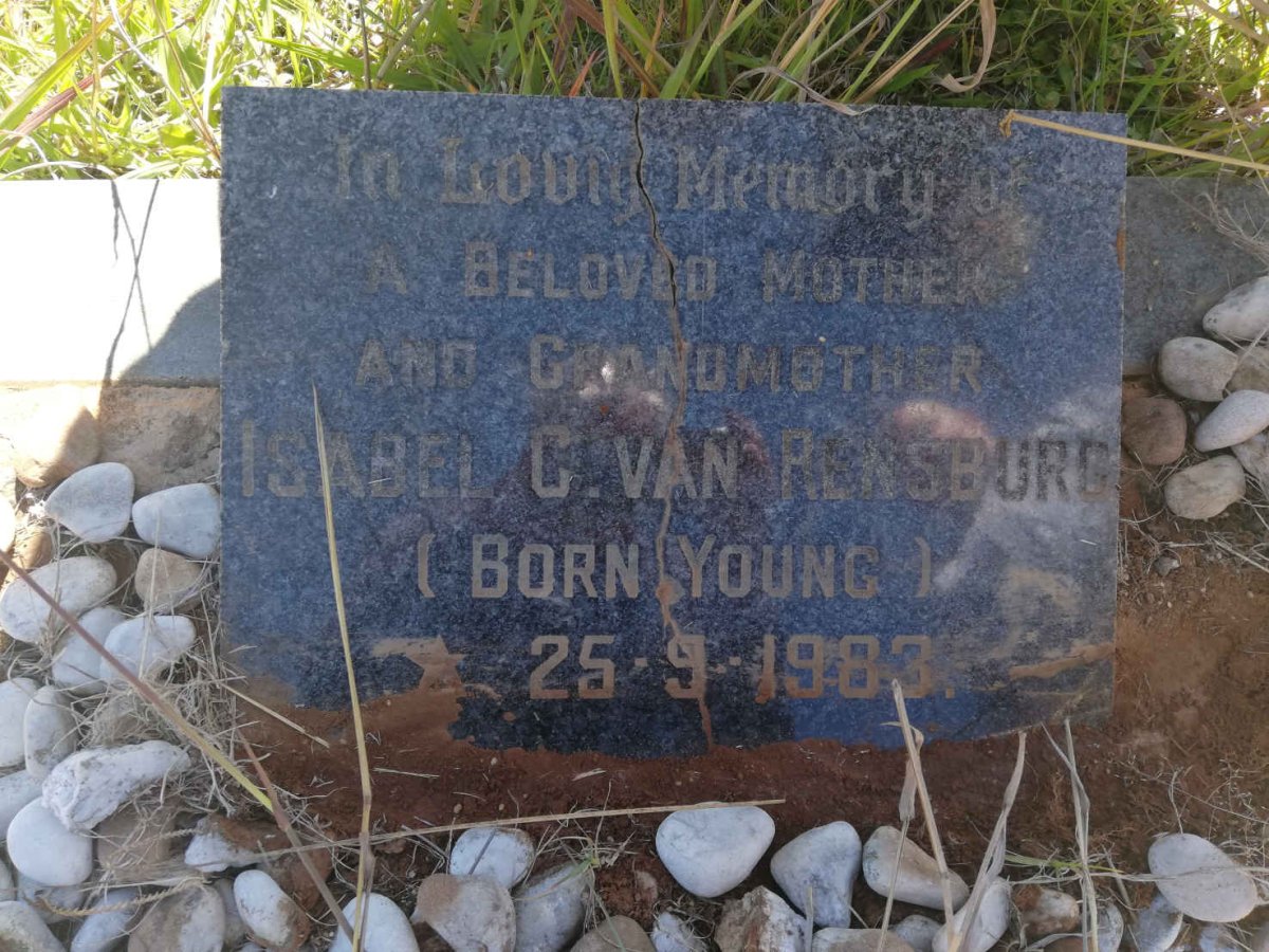 RENSBURG Isabel C., van nee YOUNG -1983