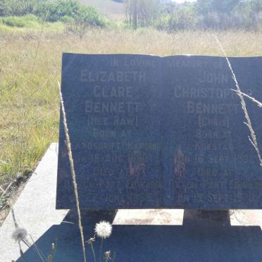 BENNETT John Christopher 1891-19?? &amp; Elizabeth Clare RAW 1890-196?