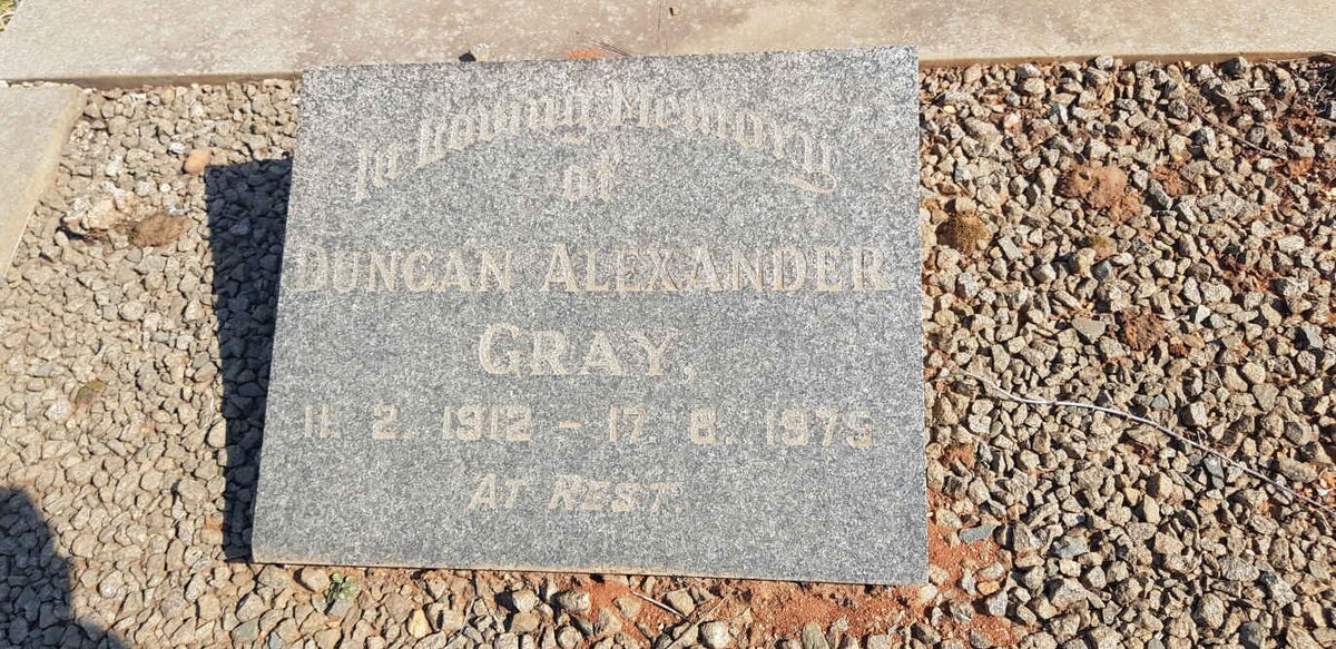 GRAY Duncan Alexander 1912-1975