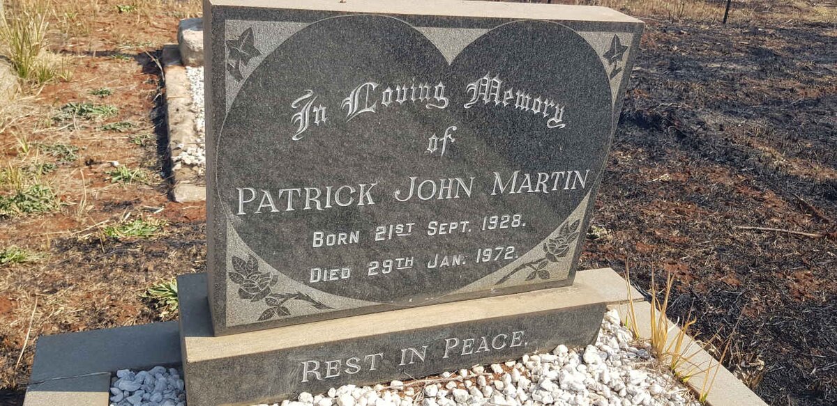MARTIN Patrick John 1928-1972