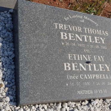BENTLEY Trevor Thomas 1932-2002 &amp; Ethne Fay CAMPBELL 1930-2009 :: BENTLEY David Thomas 1961-2014