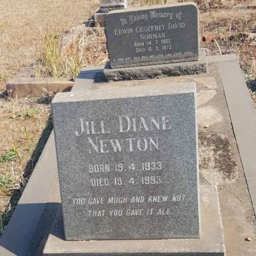 NORMAN Edwin Geoffrey David 1902-1972 :: NEWTON Jill Diane 1933-1993