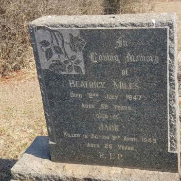 MILES Beatrice -1947 :: MILES Jack -1943