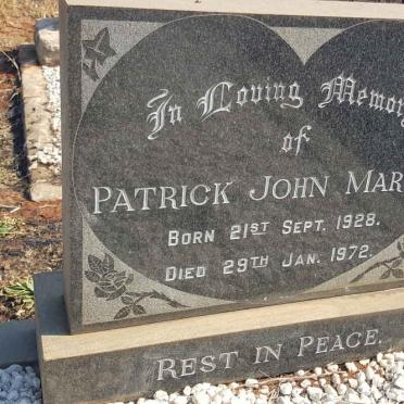 MARTIN Patrick John 1928-1972