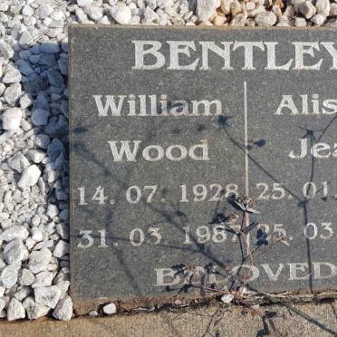 BENTLEY William Wood 1928-1987 &amp; Alison Jean 1933-2003