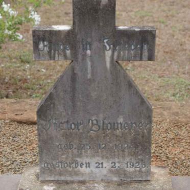 BLOMEYER Victor 1924-1925