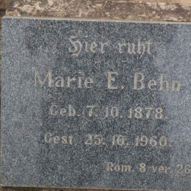 BEHN Marie 1878-1960