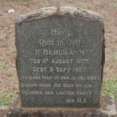 BERGMANN H. 1829-1923