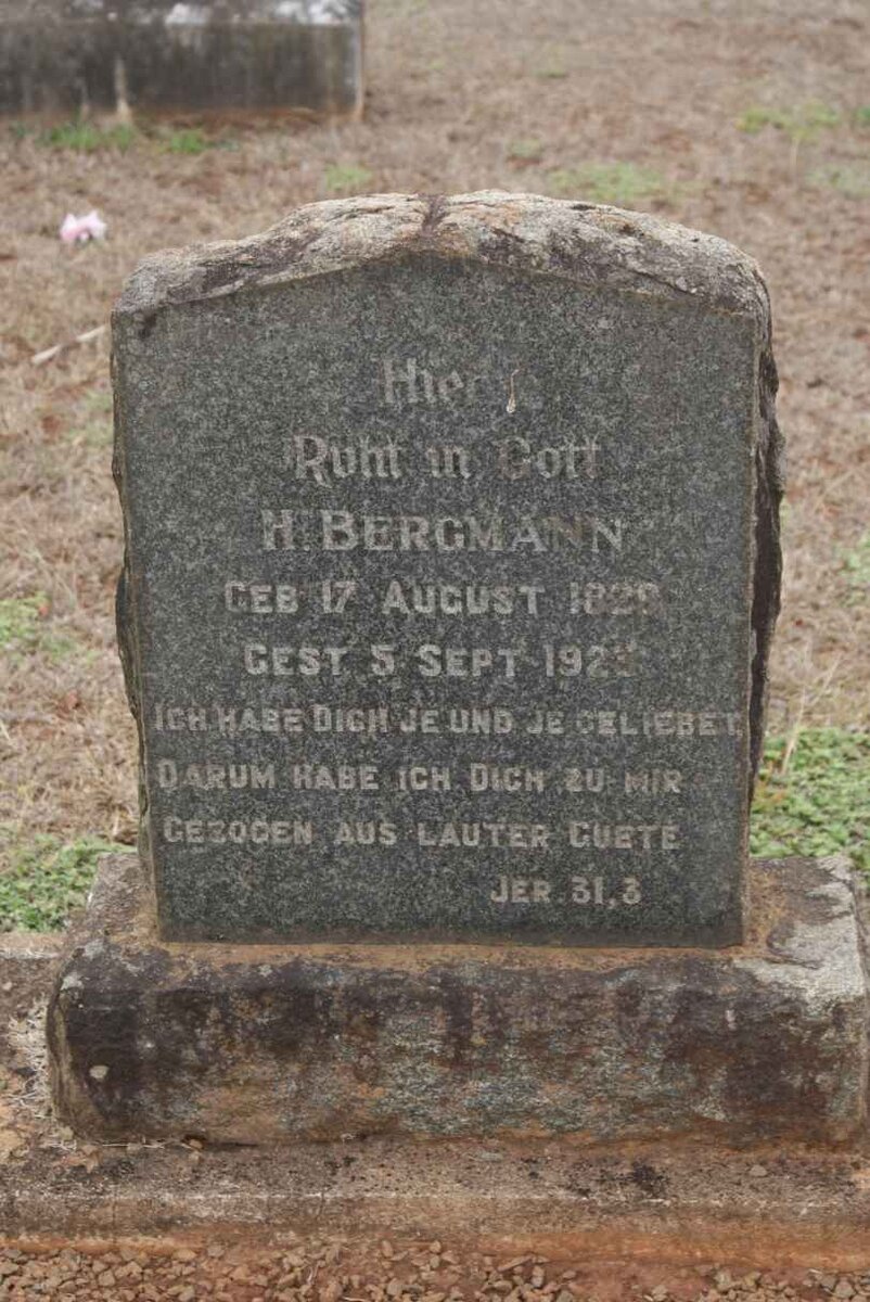 BERGMANN H. 1829-1923