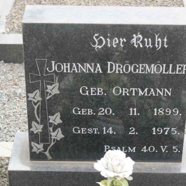 DROGEMOLLER Johanna nee ORTMANN 1899-1975