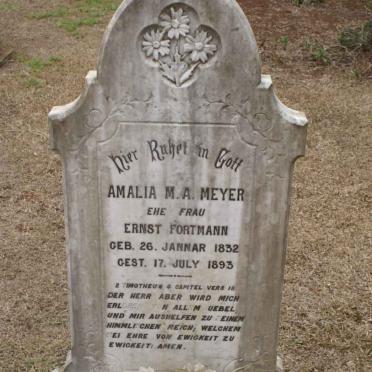 FORTMANN Amalia M.A. nee MEYER 1832-1893