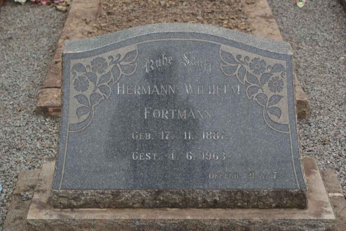 FORTMANN Hermann Wilhelm 1887-1963