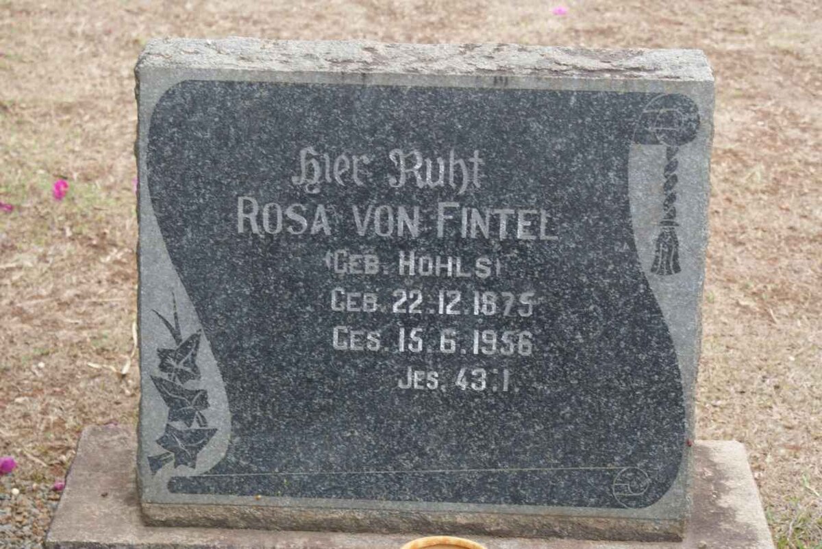 FINTEL Rosa, von nee HOHLS 1875-1956