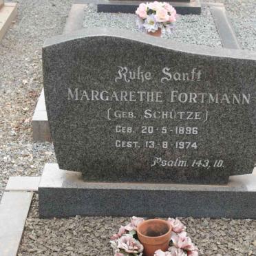 FORTMANN Margarethe nee SCHUTZE 1896-1974