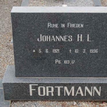 FORTMANN Johannes H.L. 1921-1996