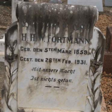 FORTMANN H.H.W. 1859-1931