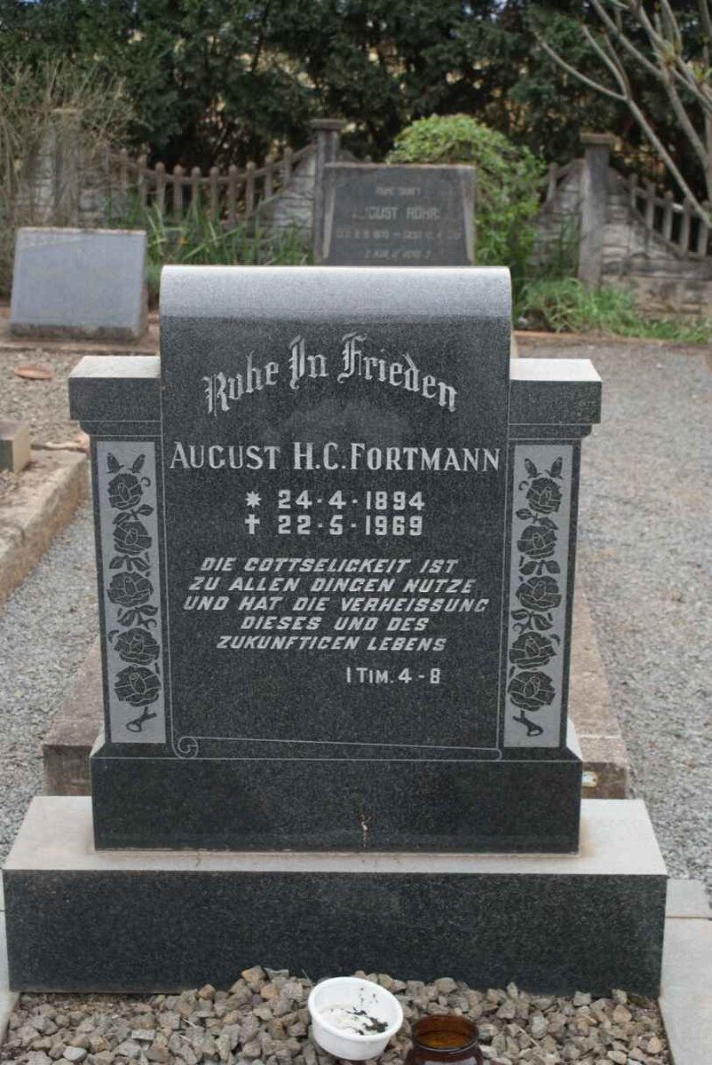 FORTMANN August H.C. 1894-1969