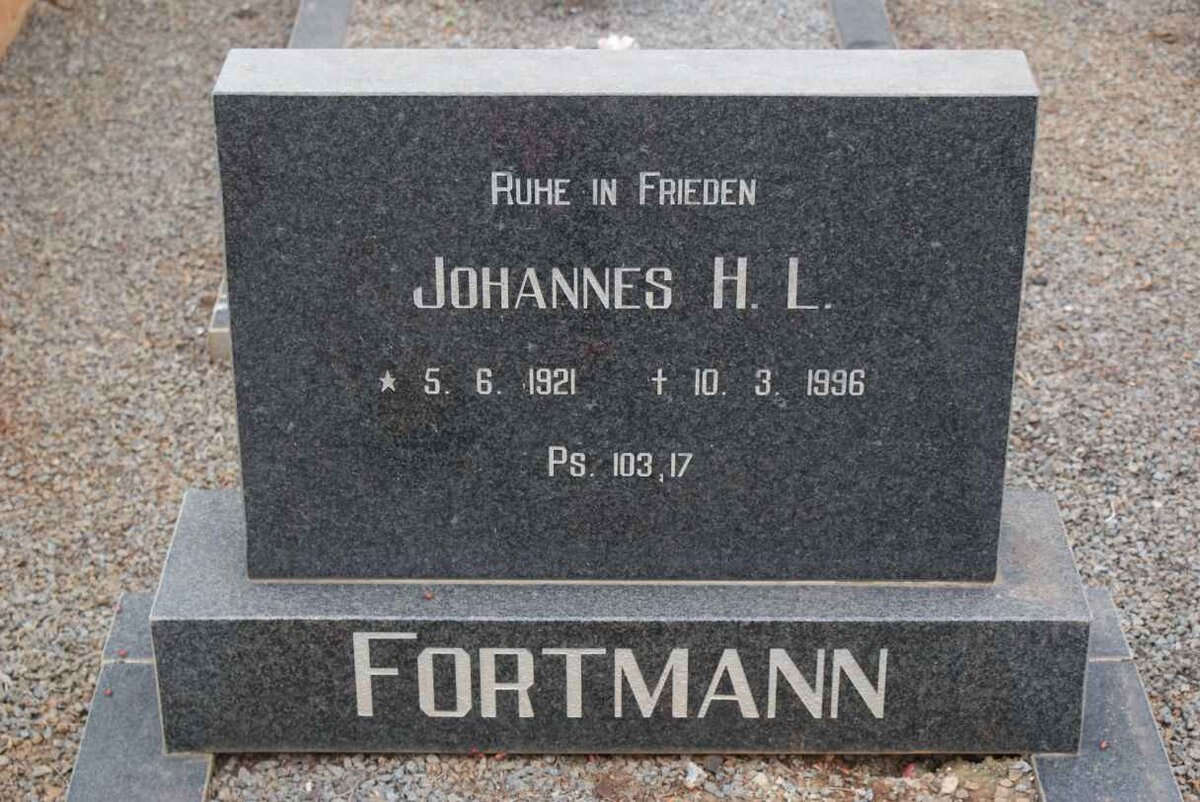 FORTMANN Johannes H.L. 1921-1996