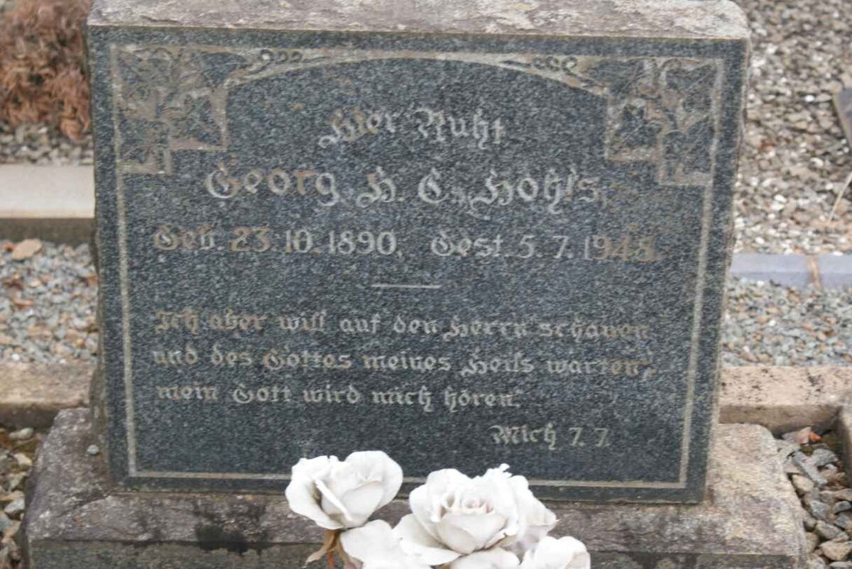 HOHLS Georg H.G. 1890-1948