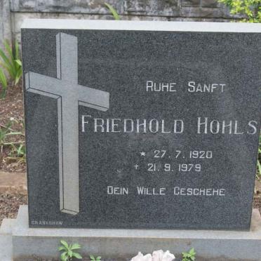 HOHLS Friedhold 1920-1979