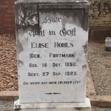 HOHLS Elise nee FORTMANN 1850-1925