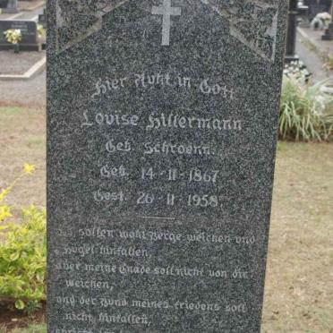 HILLERMANN Louise nee SCHROENN 1867-1958