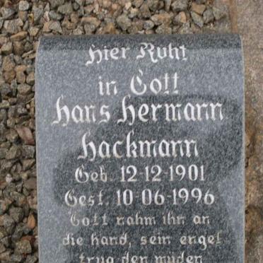 HACKMANN Hans Hermann 1901-1996
