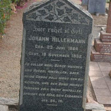 HILLERMANN Johann 1884-1932