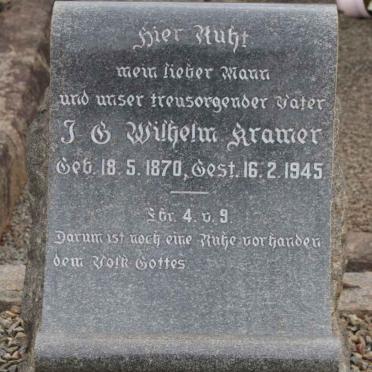 KRAMER J.G. Wilhelm 1870-1945