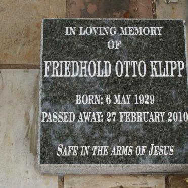 KLIPP Friedhold Otto 1929-2010