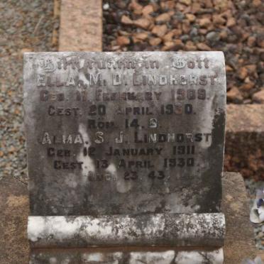 LINDHORST Ella M.D. 1909-1930